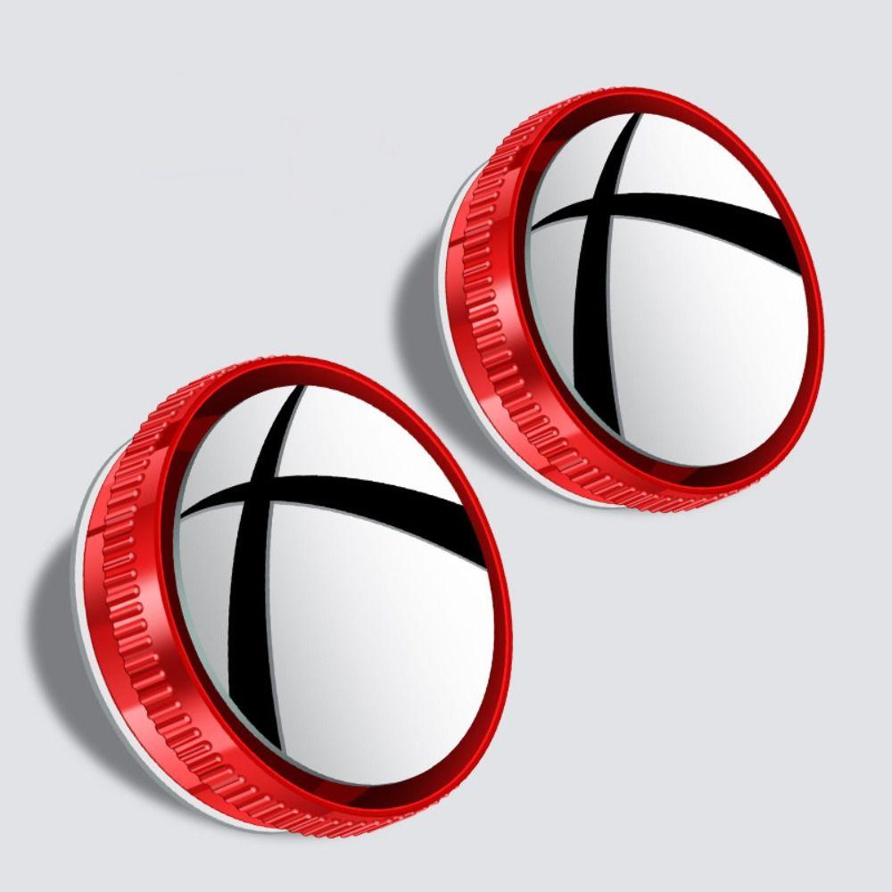 2pcs Suction Cup Car Blind Spot Mirrors 360 Adjustable Small Round Mirror