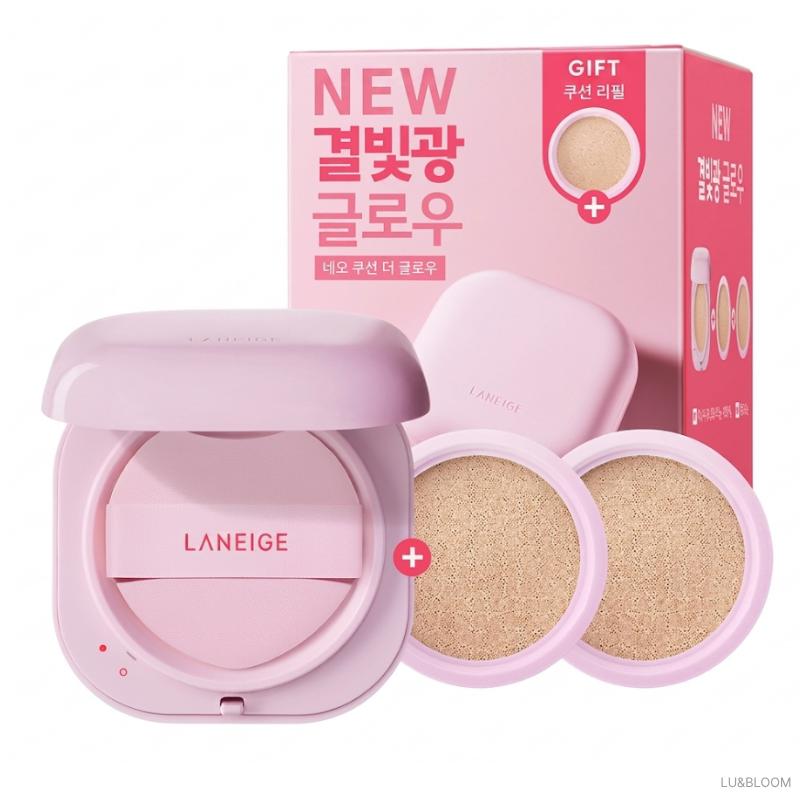 LANEIGE Новый Neo Cushion The Glow 15 г + Сменный блок 15 г + 15 г (Фотоальбом BTS Джина Ограниченное издание)