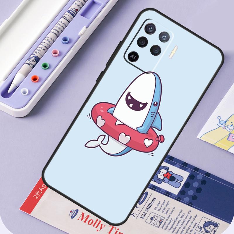 Китовые акулы Для Oppo A60 A80 A40 A94 A74 A54 A15 A18 A38 A58 A78 A98 A16 A76 A96 A57 A17 A77 A5 Pro Чехол