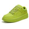 Модные уличные желтые кроссовки для скейтбординга, мужские модные дизайнерские кожаные кроссовки на платформе, мужские оригинальные уличные нескользящие повседневные кроссовки для мужчин