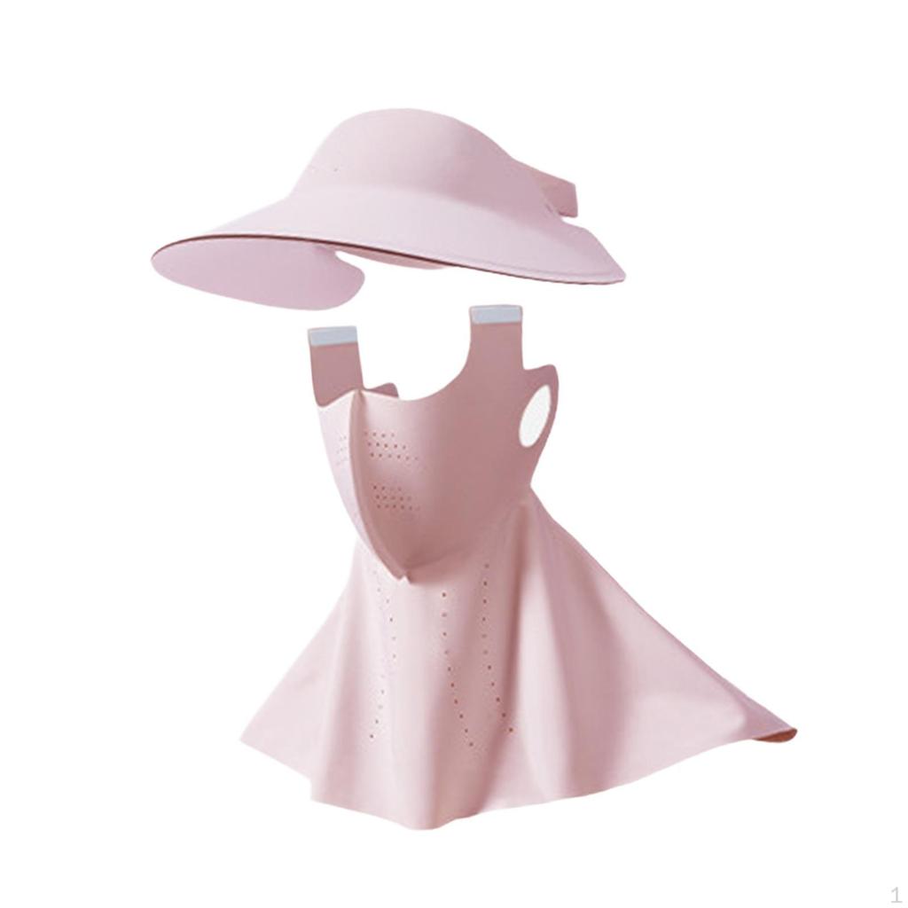 Солнцезащитная шляпа для лица, дышащая, охлаждающая, летняя, женская, для осмотра достопримечательностей