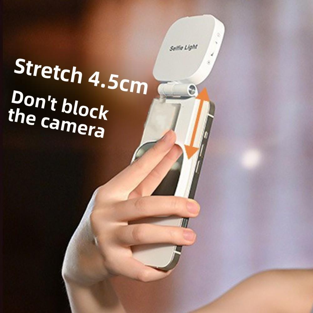with Makeup Mirror Mobile Phone Fill Light 3 Color Folding LED Phone Fill Light Vlog