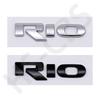 1 шт. 3D ABS Наклейка на автомобиль RIO Задний багажник Эмблема Логотип Декаль на автомобиль Украшение кузова Значок Декор Аксессуары