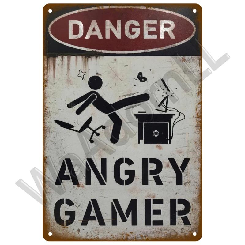 Retro Caution Metal Sign for Bar Pub Garage Vintage Russian Warning Decor for Home Walls