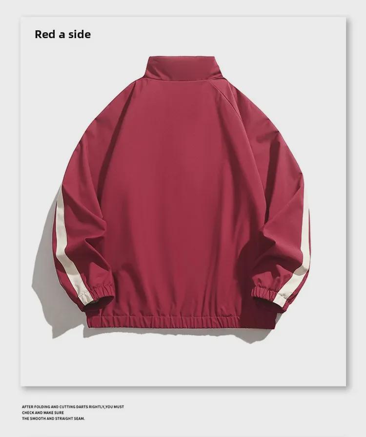 Мужская повседневная куртка с воротником-стойкой, осень 2024 г.