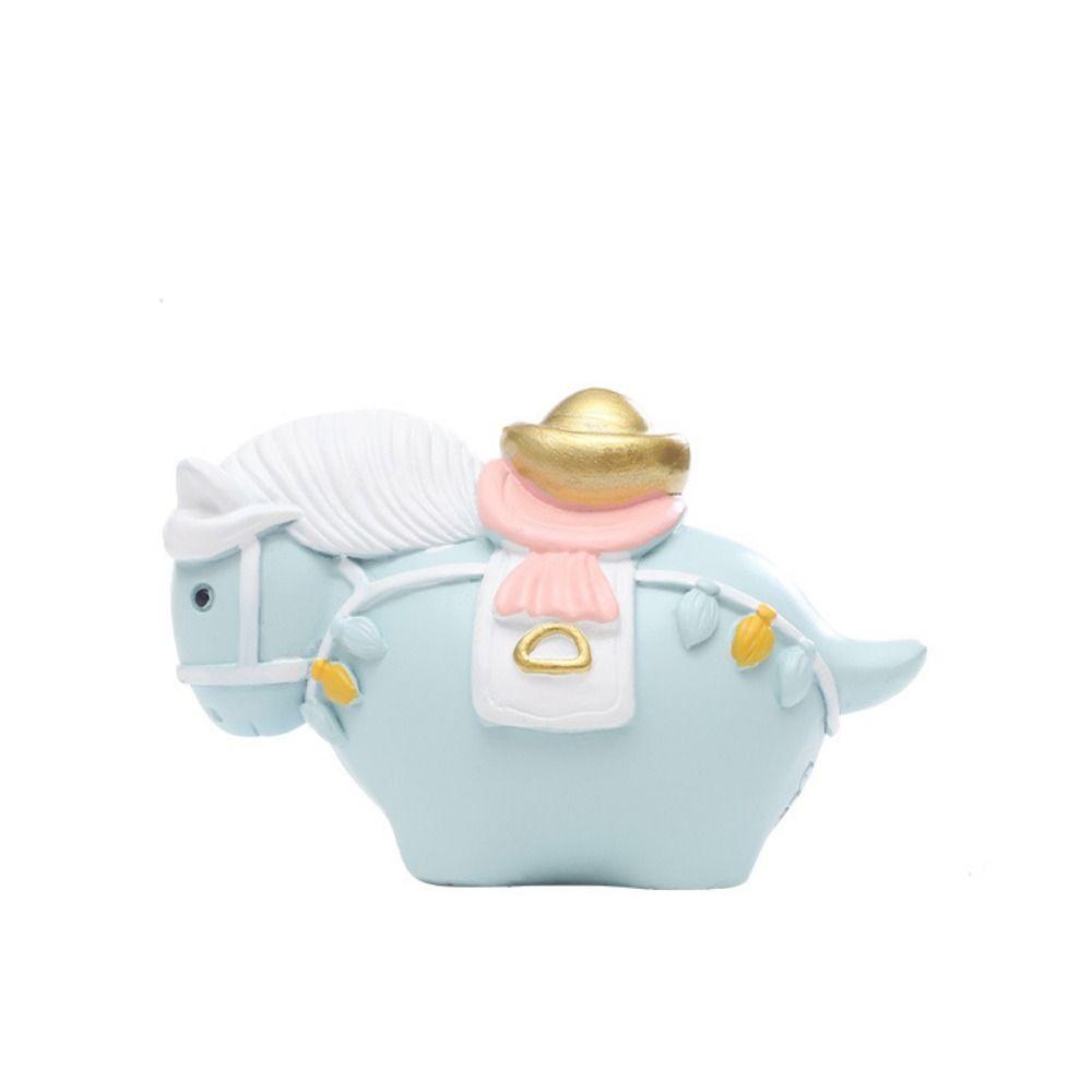 Яркий дизайн Вращающаяся фигурка пони Полимерная статуэтка лошади Украшение в форме лошади Декор фэн-шуй