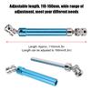 110mm Aluminium Alloy Adjustable Hex Drive Shaft Accessory for 1 10 RC Car Crawler Truck Hop Upblue