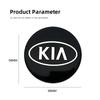 COZN3 4Pcs Car Tire Wheel Hub Center Cover Badge Sticker For Kia Sportage Carnival Seltos Sorento Rio Borrego Ceed Forte K3 K5 EV3 EV6