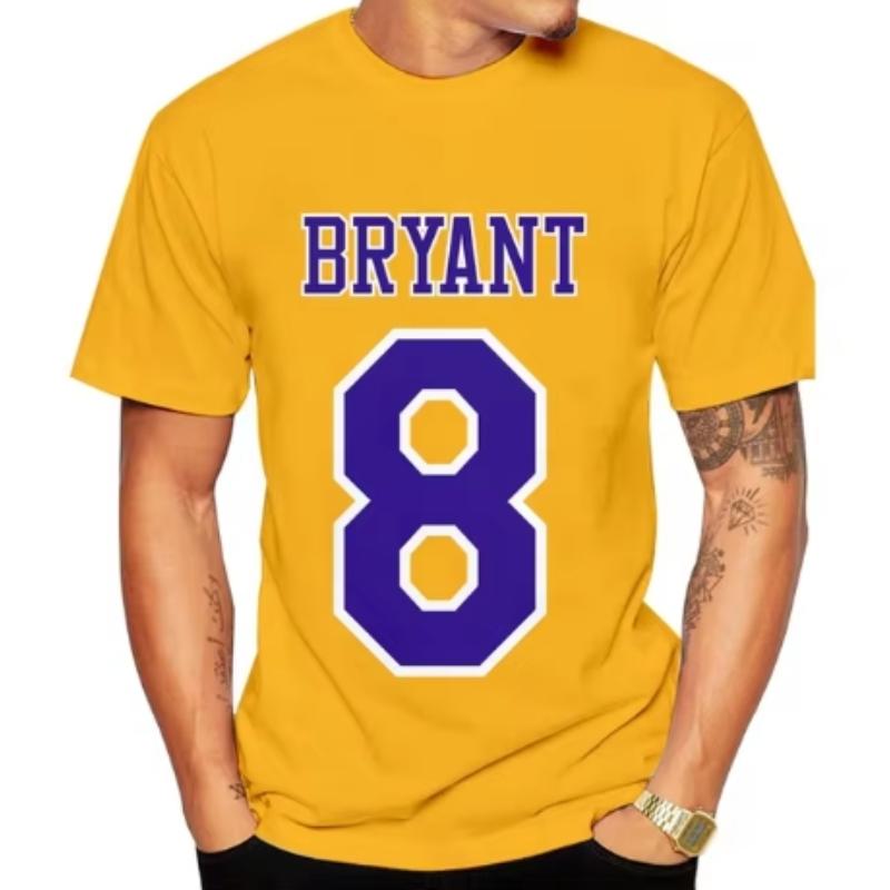 В память о звезде баскетбола Коби Брайанте. 23 Футболка с 3D-принтом, мужская, с короткими рукавами