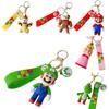 Princess Peach Keychain Super Mario Bros Nintendo Pendant Bag Charm