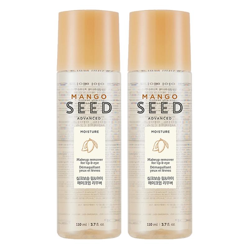 The Face Shop Mango Seed Silk Moisturizing Lip & Eye Remover, 110ml, 2 pcs