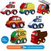 Large Building Blocks Car Model Children's Urban Traffic Accessories Assembled Toy Cartoon Car Chassis Gift For Children