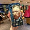 Прозрачный чехол для телефона с картиной Ван Гога для iPhone 15 14 11 12 13 Pro Max Mini XS XR 8 Plus Чехол Терраса кафе Звездная ночь Подсолнухи