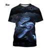 Cobra Series 3D Printed Men's Casual Short Sleeved T-shirt