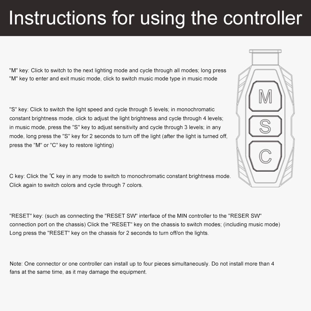 120 мм вентилятор для корпуса ПК 2000 PRM 5 В 3-контактный ARGB 4-контактный ШИМ вентилятор для корпуса(Обратный черный)