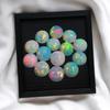 Natural Ethiopian Opal Round, 5 MM Opal Round. Ring Size Opal Cabs Lot, Multi Flashy Opal Gemstone Lot For Jewelry Making.