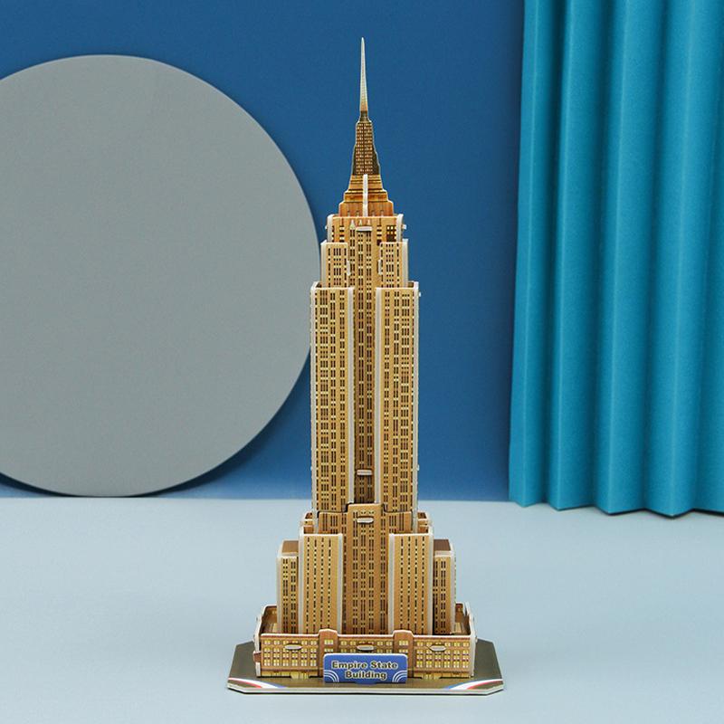 3D бумажная открытка Мировые известные архитектурные модели Пазл Ручная сборка DIY Развивающие игрушки для мальчиков Подарок