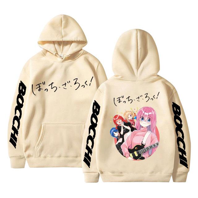 Funny Anime Bocchi The Rock Graphic Unisex Hoodie Manga Men Women Sweatshirt Hitori Gotoh Yamada Ryo Kita Ikuyo Ijichi Nijika Hoodies