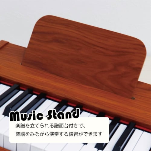 Электронное пианино, Детское мини-пианино, Деревянное игрушечное пианино, 25-клавишное цифровое пианино с пюпитром, Мини-размер, Работает от батареек, Требуются батарейки AA, Шум