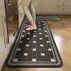 Luxurious Non-Slip, Dirt-Resistant Kitchen Mat: Absorbs Water & Oil, Easy-Care Diatom Mud Long Mat.