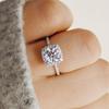 Women Classic Luxury Zircon Ring Charms Wedding Rings Engagement Rings Jewelry Gift Size 6-10