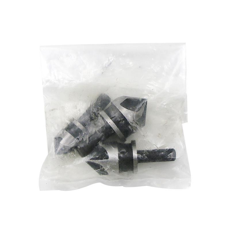 Набор зенковок из углеродистой стали с шестигранным хвостовиком: 90° Пятизаходный, 3 штуки (12/16/19мм) Инструмент для снятия фаски и заусенцев для деревообработки