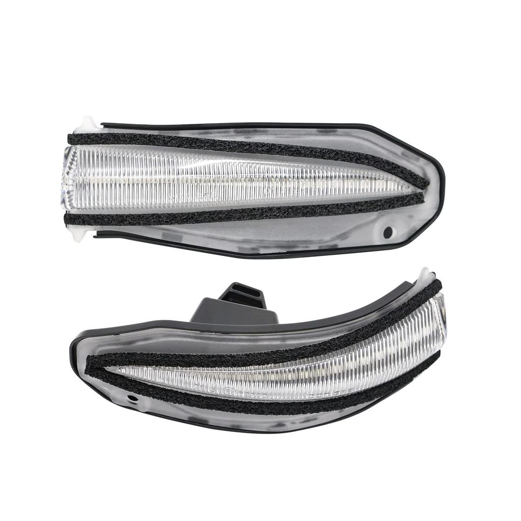hotimp® Compatible with Toyota Harrier (60 Series, 80 Series, Noah, Voxy, Exfire) - LED Door Mirrors with Sequential Turn Signals, Clear Lens, and Bui