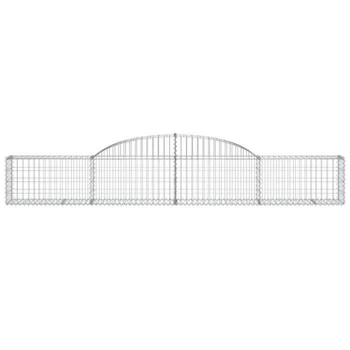 VidaXL Panier de Gabion, Cage à Gabion, Mur de Gabion, Panier à Pierre, Gabion pour Pierre Jardin Patio Extérieur, 153502