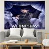 Wednes-day Gothic Family Reunion Tapestry Hanging for Bedroom,Livingroom, Playroom,Decor Art Room Wall Tapestry Holiday and Birthday Gifts