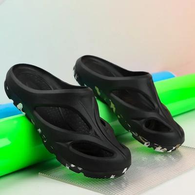 Мода 2025 Новые дышащие студенческие туфли на толстой подошве для дома и улицы, пляжная обувь, материал ЭВА, дышащая подошва и ремешок 44 45