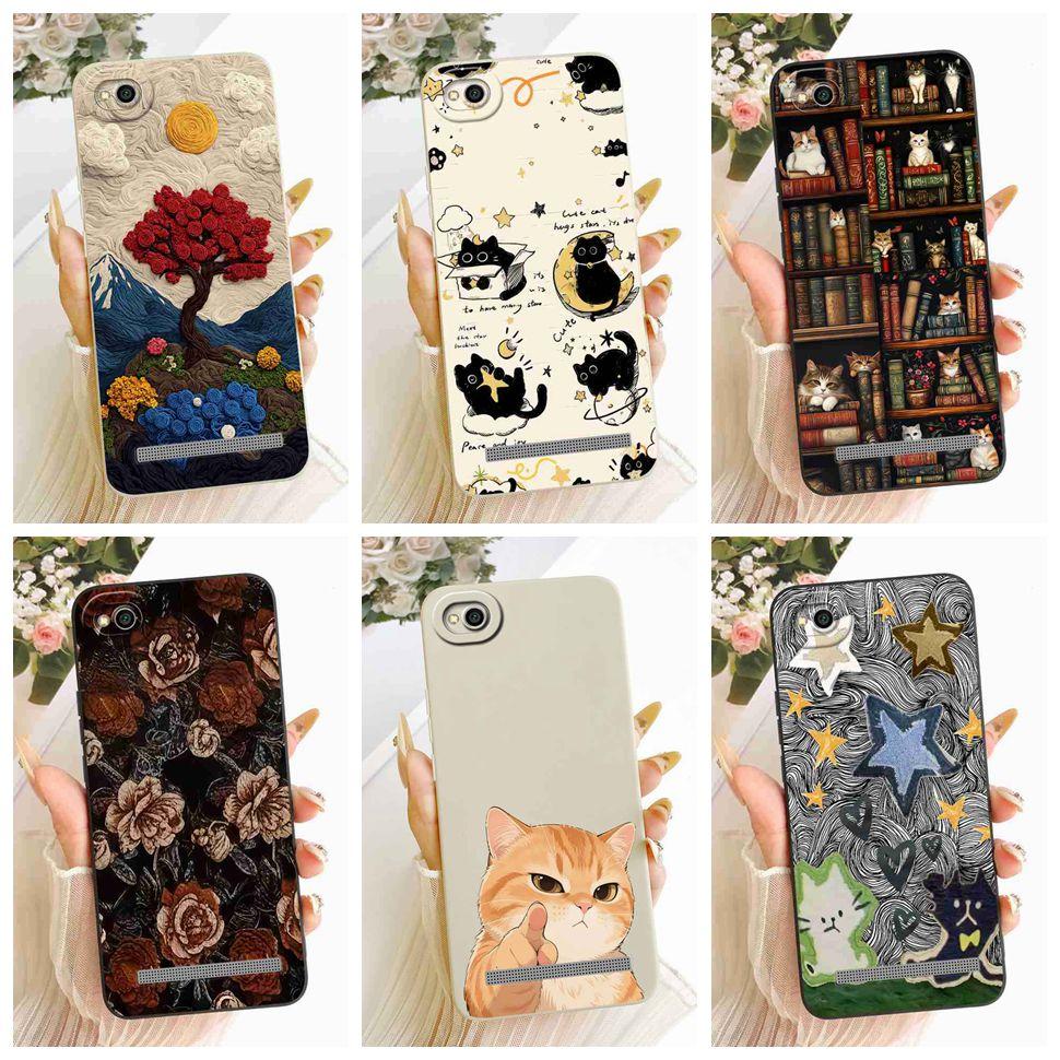 For Xiaomi Redmi 5A Case Cute Cartoon Cat Soft Silicone Back Cover For Redmi 5A MCG3B MCI3B Phone Cases Bumper