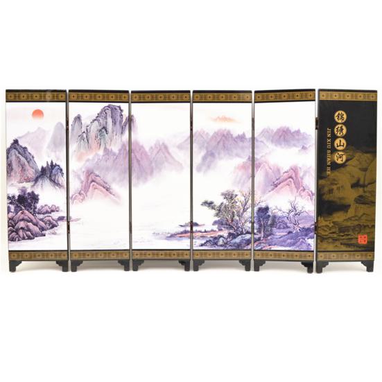 Экран ремесла отличный гладкий край деревянный благословение долговечность узор дизайн лак домашний декор