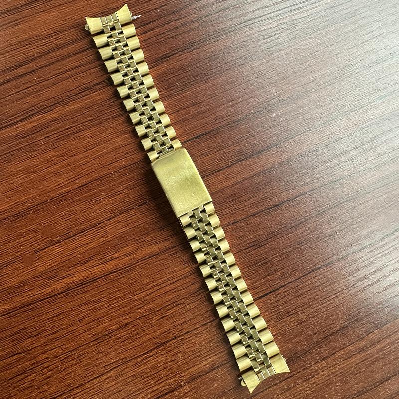 Для Rolex DATEJUST Браслет для часов из цельного металла Jubilee Деловой браслет Полная нержавеющая сталь Изогнутый конец 17мм18мм19мм20мм21мм22