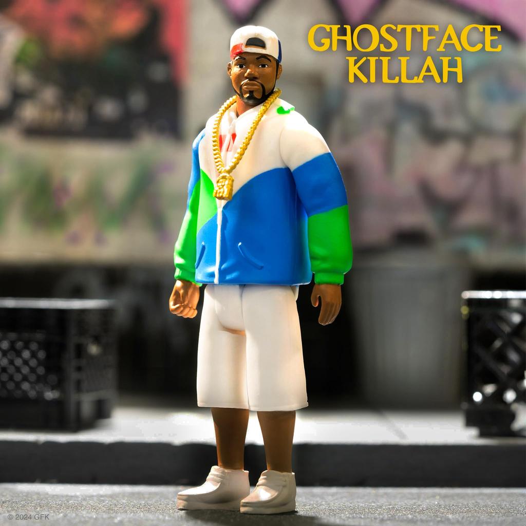 Super7 Ghost Face Killah Так и будет всё Ghost Face Killah Фигурка с аксессуарами Коллекция хип-хопа и Ретро-игрушки (Может Просто) - 3,75 дюйма