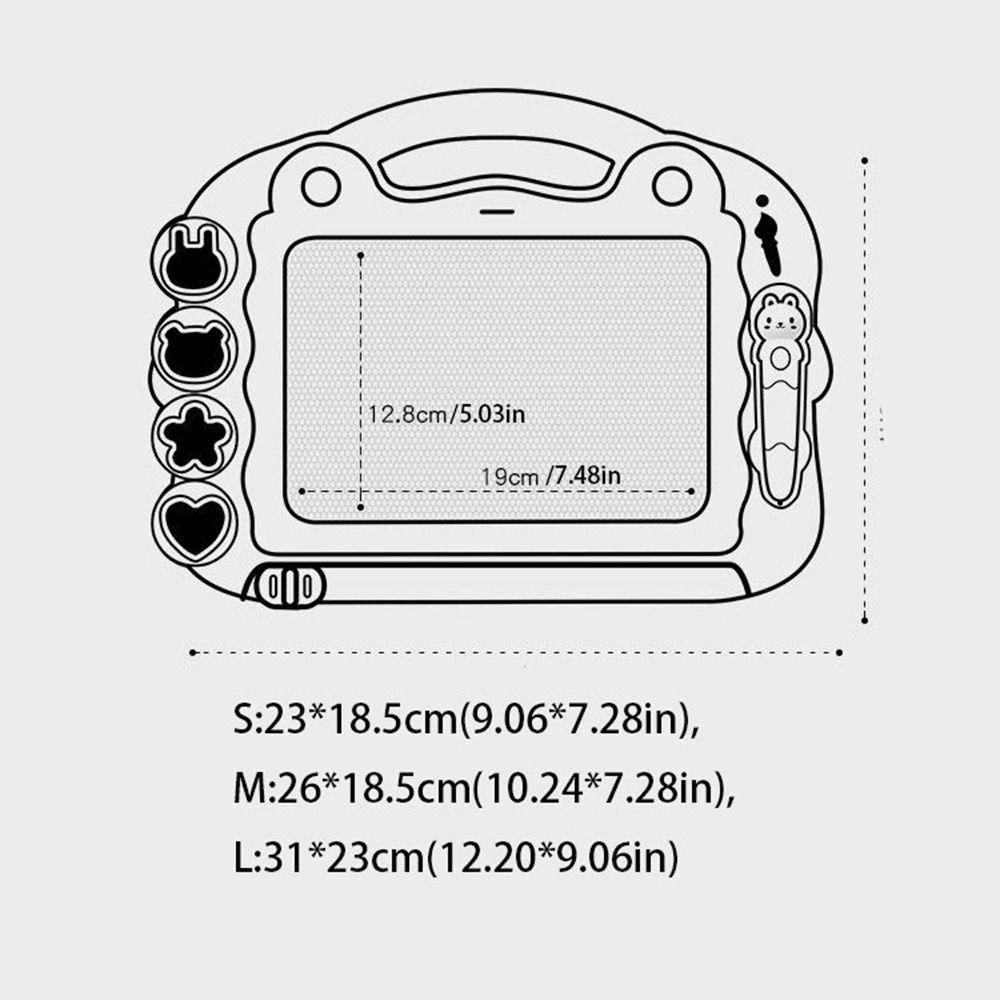 Erasable Magnetic Graffiti Board Drawing Graffiti Board Doodle Writing Pad Magnetic Writing Board