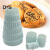 8Pcs/Set Cookie Cutters Sturdy Reusable Plastic Wavy Round DIY Dough Shape Molds for Baking