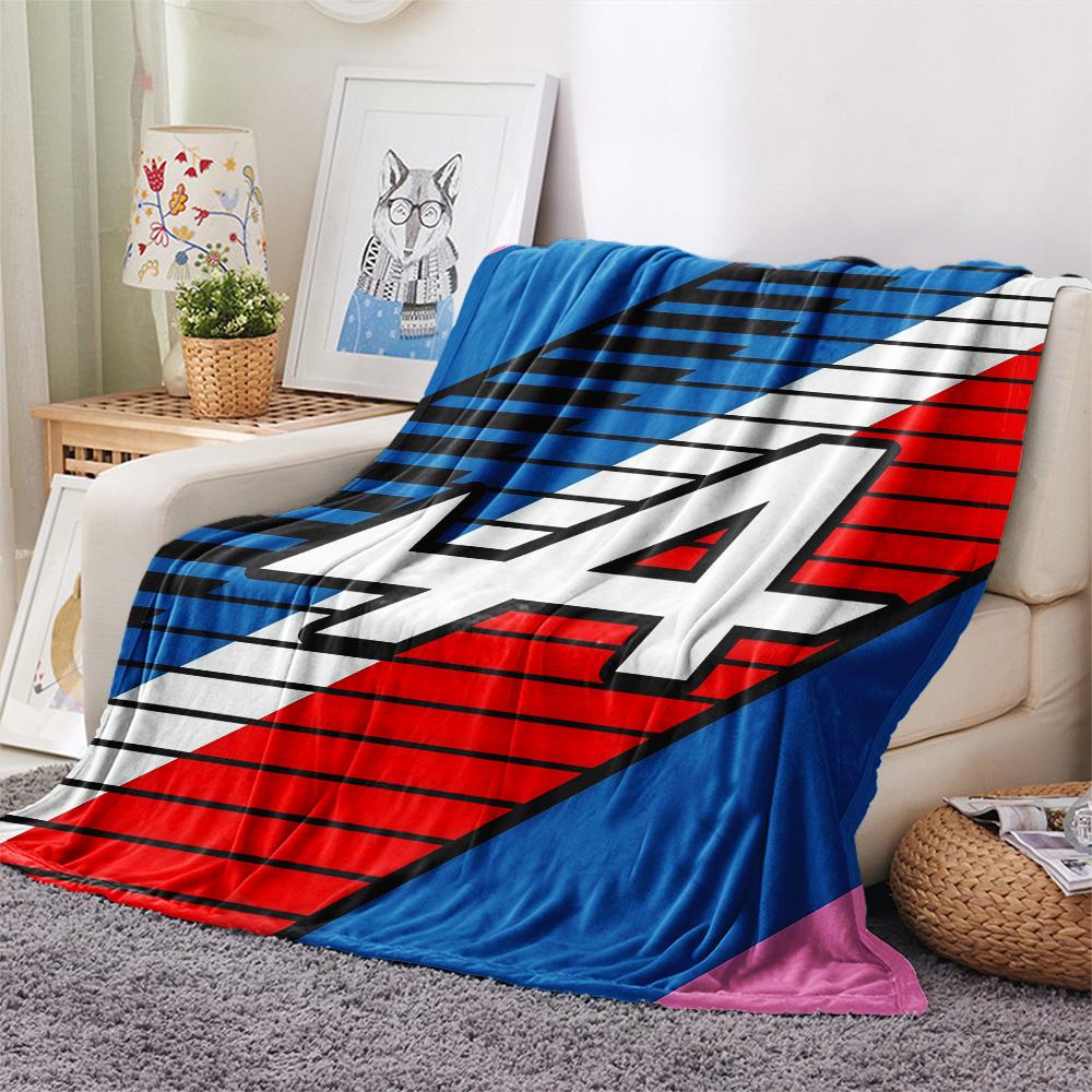 Alpine F1 Team Flannel Blanket, High quality Comfortable for All Seasons, Home Decor, Warmth and Comfort
