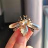 High-End Crystal Honey Brooch - Unique Rhinestone Insect Pin for Women Suit Accessories