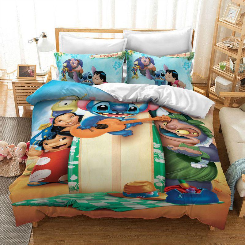Cozy Lilo Stitch Bedding Set With Stylish Duvet Cover And Pillowcase Design