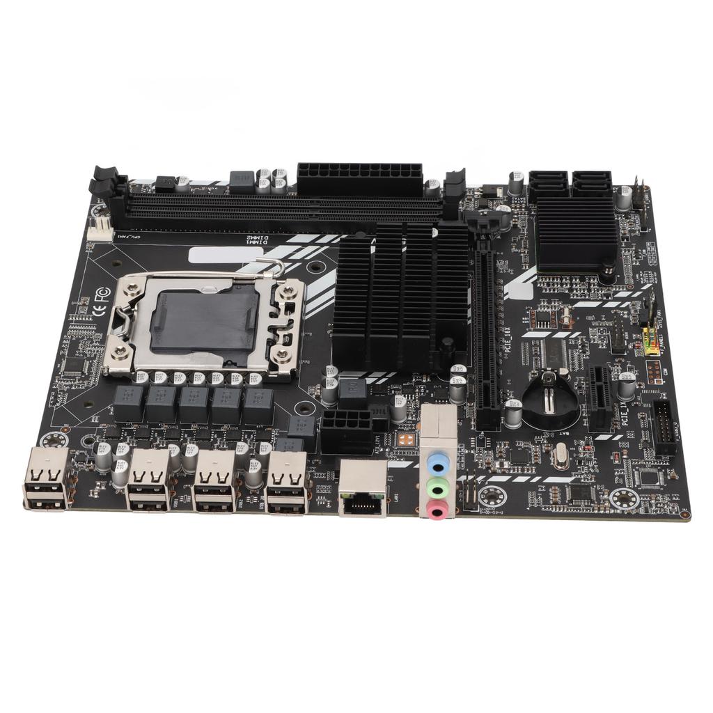 Mining Mainboard ECC DDR3 Dual Channel Support All Series LGA1366 100M Network Interface 8 USB2.0