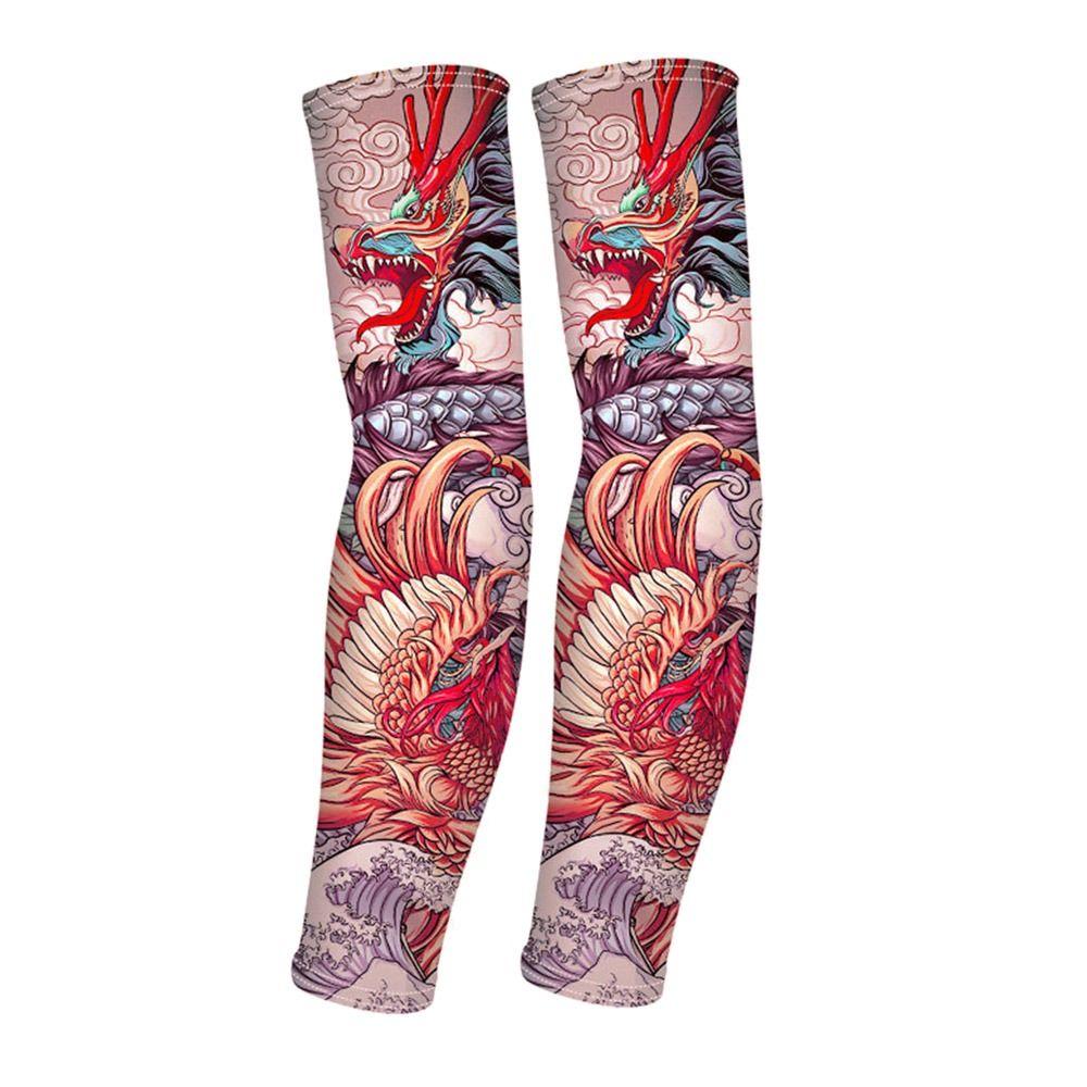 Protection Outdoor Sport Basketball Arm Cover Sun Protection Tattoo Arm Sleeves Flower Arm Sleeves