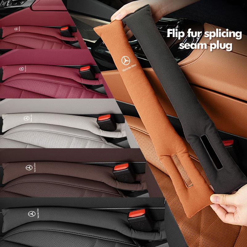 Suede Car Seat Gap Filler Side Seam Plugs Anti-Leak Filling For Mercedes Benz AMG A C E S G Class W201 W210 W108 W204 W205 W203 NZ8