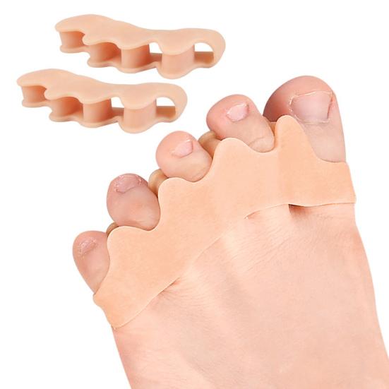 1 Pair Gel Toe Spacers for Women Men Gel Foot Pain Relief Bunion Corrector Toe Separators for Overlapping Toes
