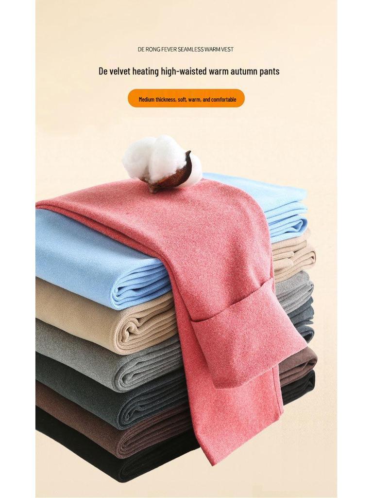 Женские большие размеры с высокой талией, эластичные, контролирующие, на флисовой подкладке, осенне-зимние теплые бесшовные леггинсы