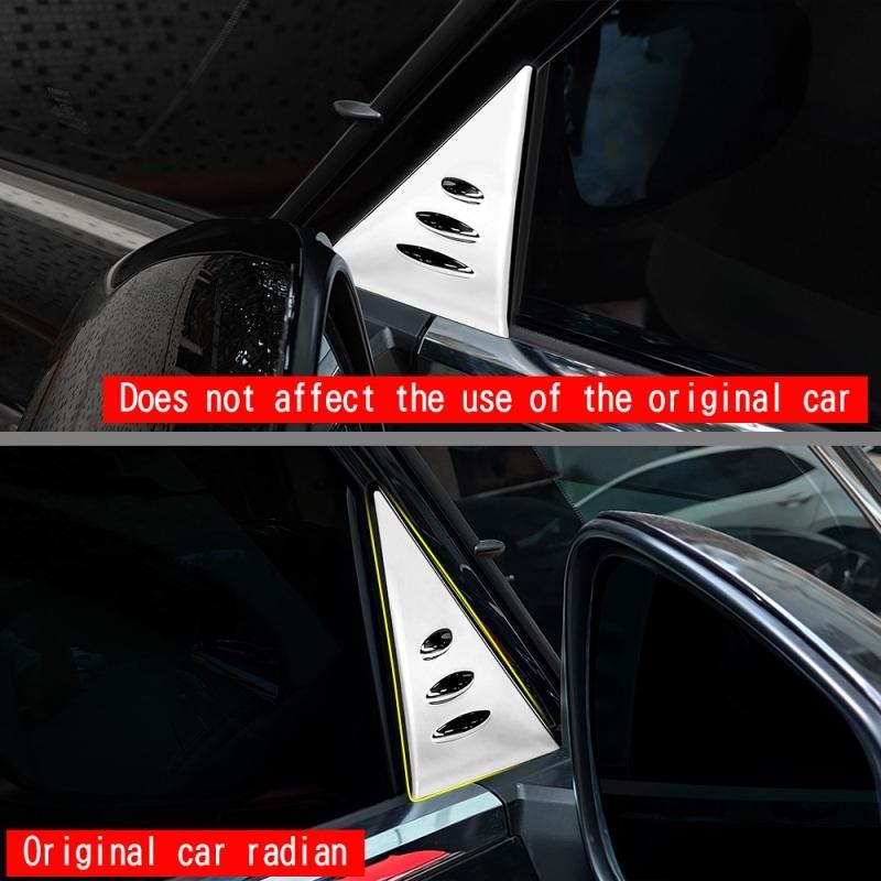 For Toyota Alphard Vellfire 40 Series 2024 ABS carbon Car Exterior Accessories A D Pillar Trim Rear Window Quarter Cover