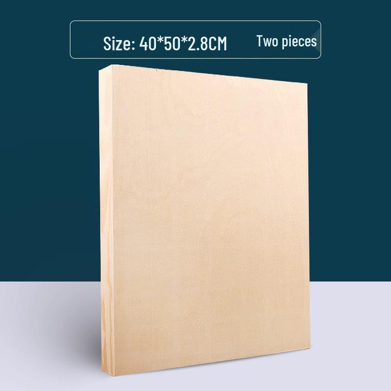 Carbonized Pine Oil Painting Frame Board - Acrylic Powder, No Frame Needed, Retro DIY Solid Wood.