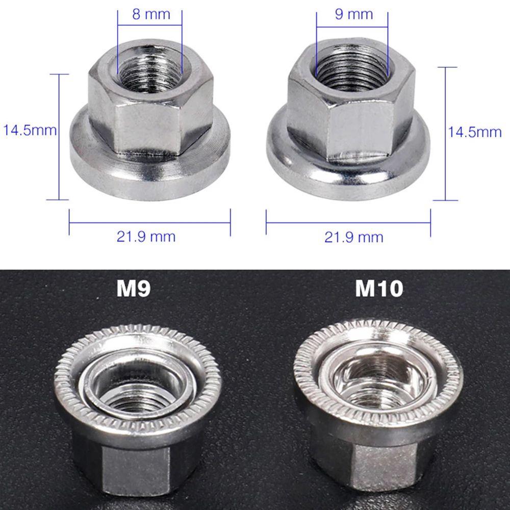 Rear Fixed Gear For Dead-flying Bicycle Hub Nuts Cycling Drum Screws M9 M10 Drum Hub Fastening