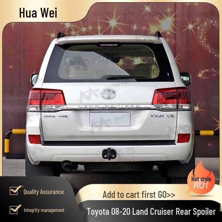 Задний спойлер Toyota Land Cruiser 08-20: Простая установка, не требует сверления