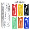 Метрическая Калибровка Гаек Имперский Стандарт Портативная Линейка для Измерения Размера Винтов Калибр для Наружной и Внутренней Резьбы Калибры Резьбы Болтов Дюйм Метрическая Резьба