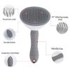 Pet Hair Removal Brush Comb Cat Dog Hair Comb Automatic Hair Stainless Steel Fading Pet Cleaning Grooming Supplies Pet Comb